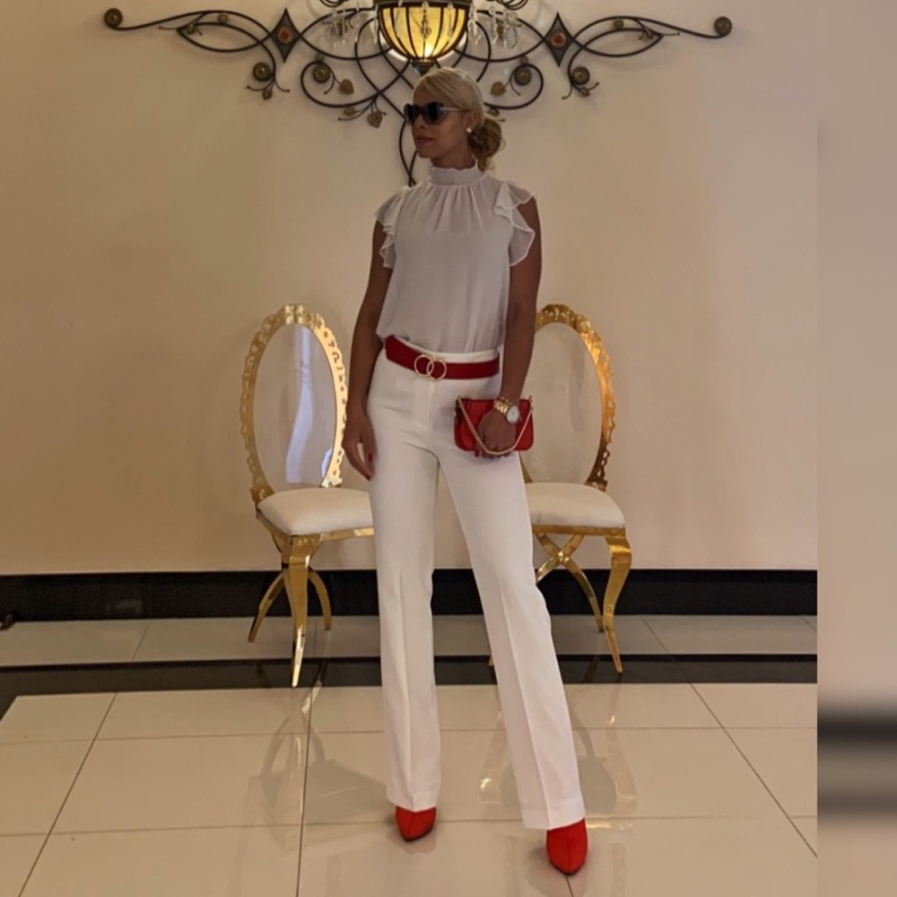 Ivory trousers